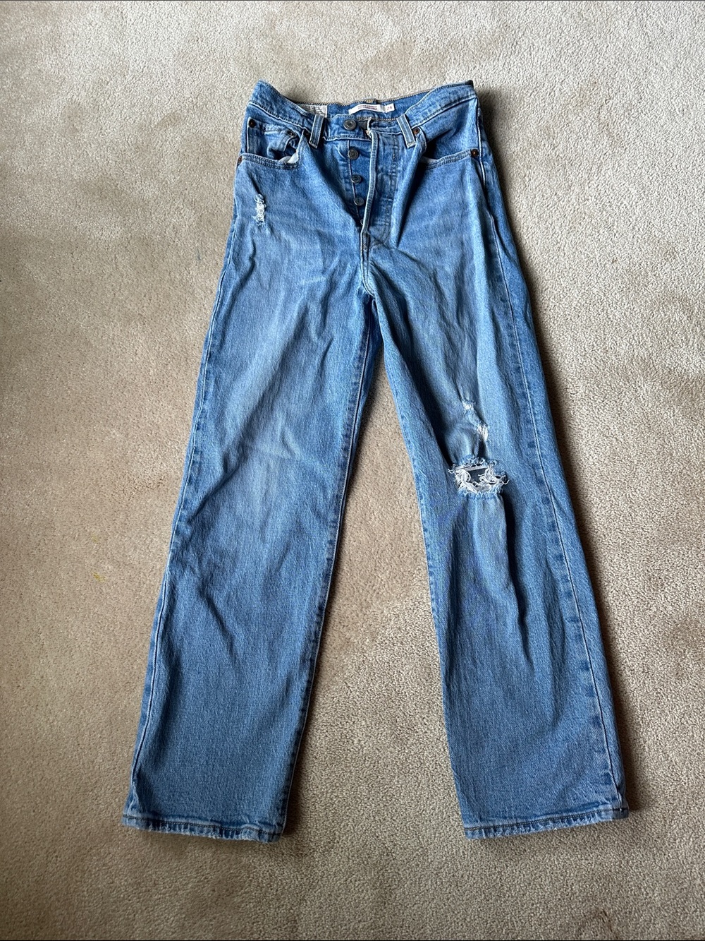 LEVIS rib cage straight - ankle